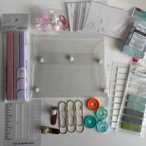 Planner Accessories Bundle (Cloth & Paper, Daiso, Planner Spot)